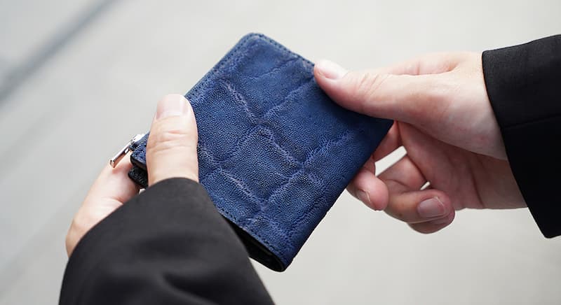 チマブエ　象革財布